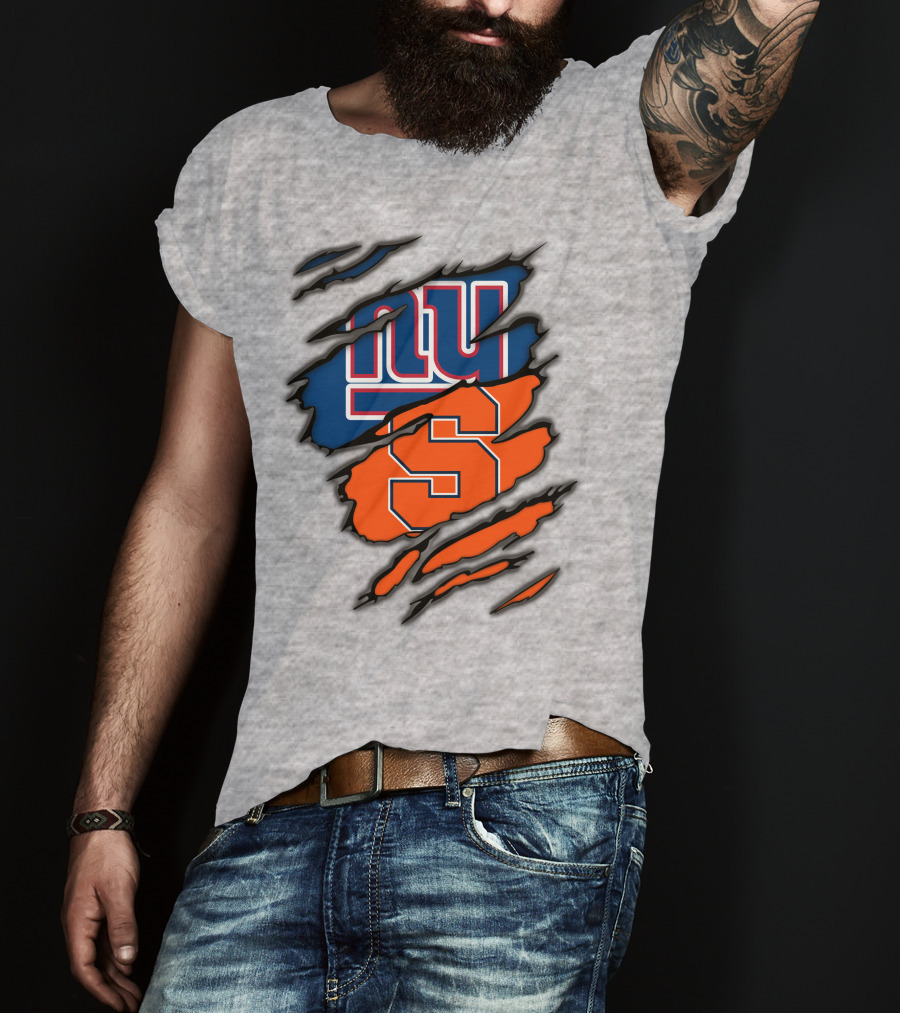 New York Giants Syracuse Crossover Logo Integration T-Shirt