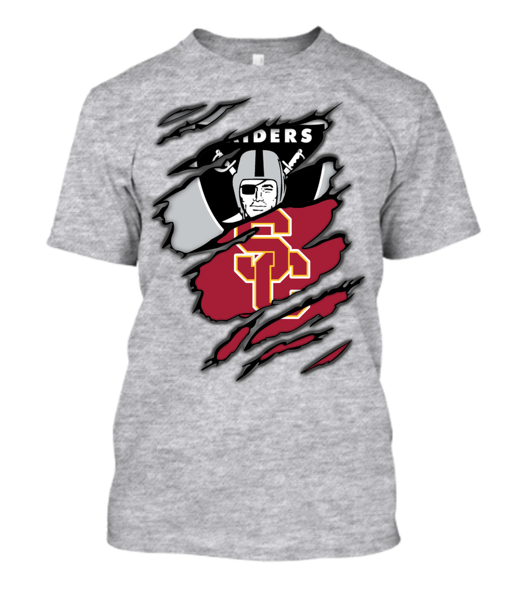 Raiders USC Trojans Crossover T-Shirt