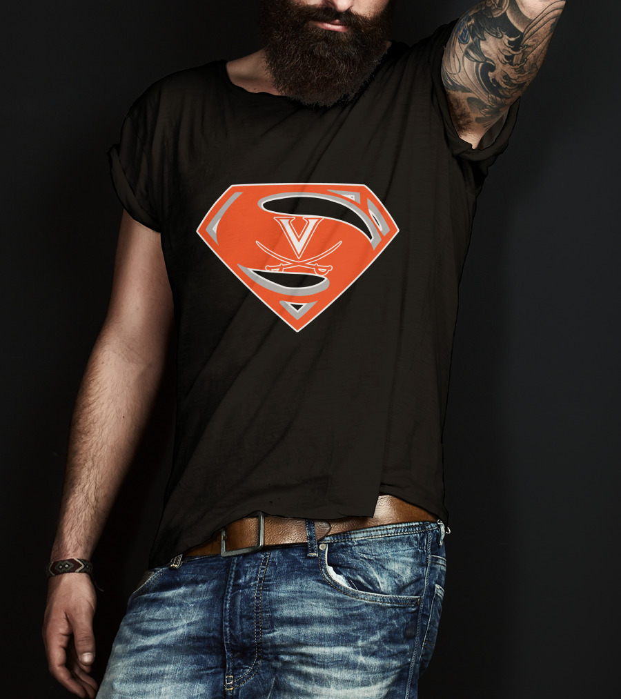 Superman Virginia Cavaliers T-Shirt