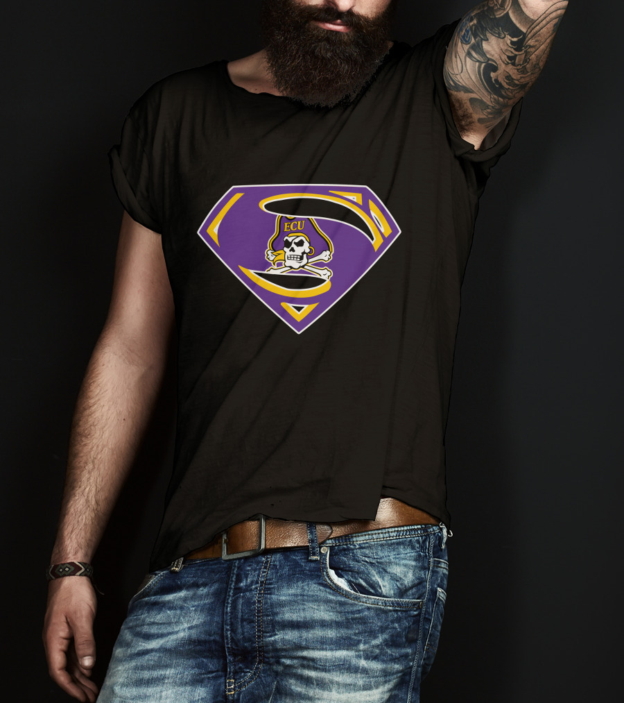 ECU Pirates Superman T-Shirt
