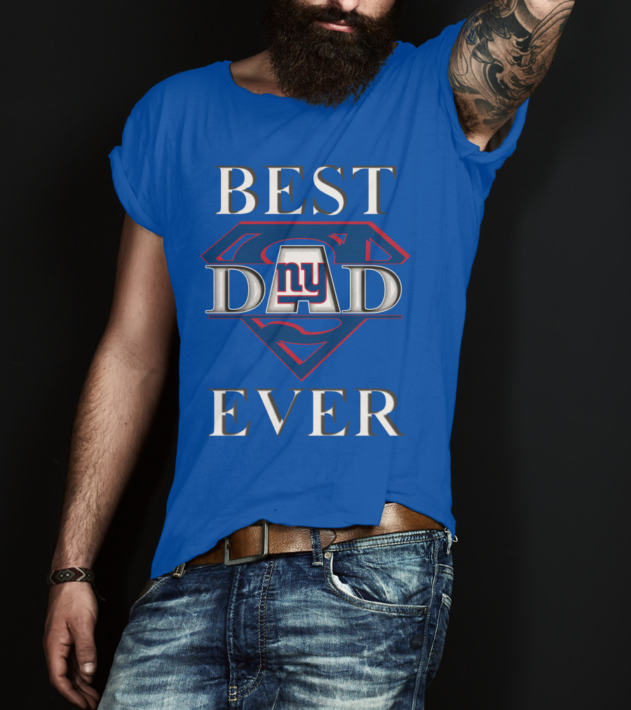 Best Dad Ever New York Giants Superman T-Shirt