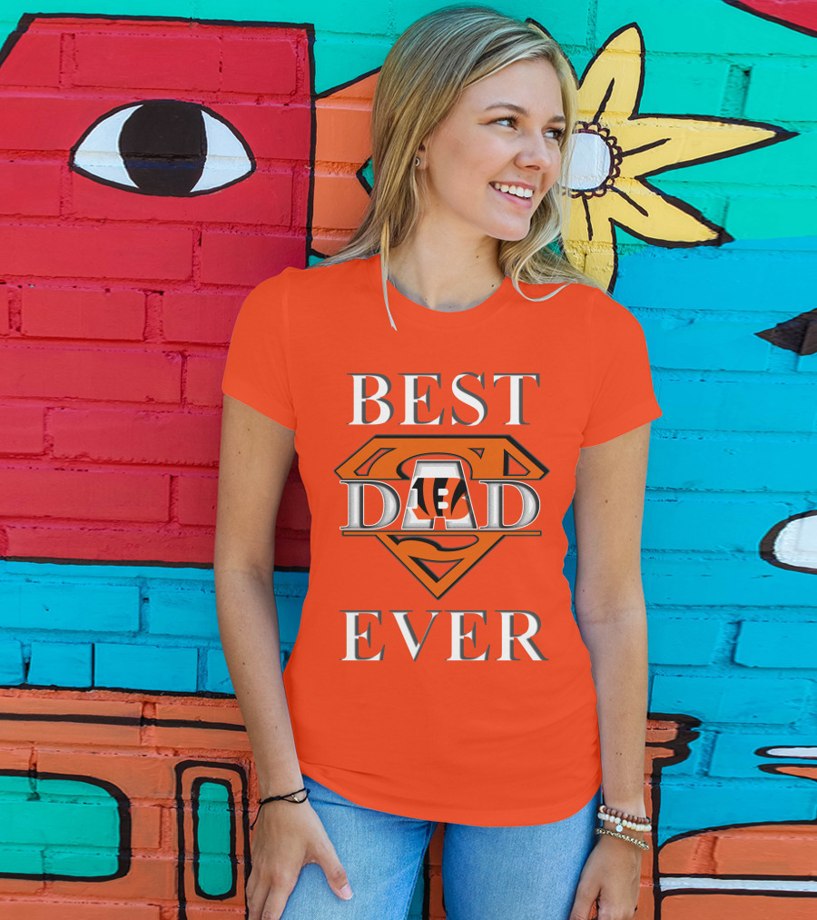 BEST DAD EVER Bengals Super Dad T-Shirt