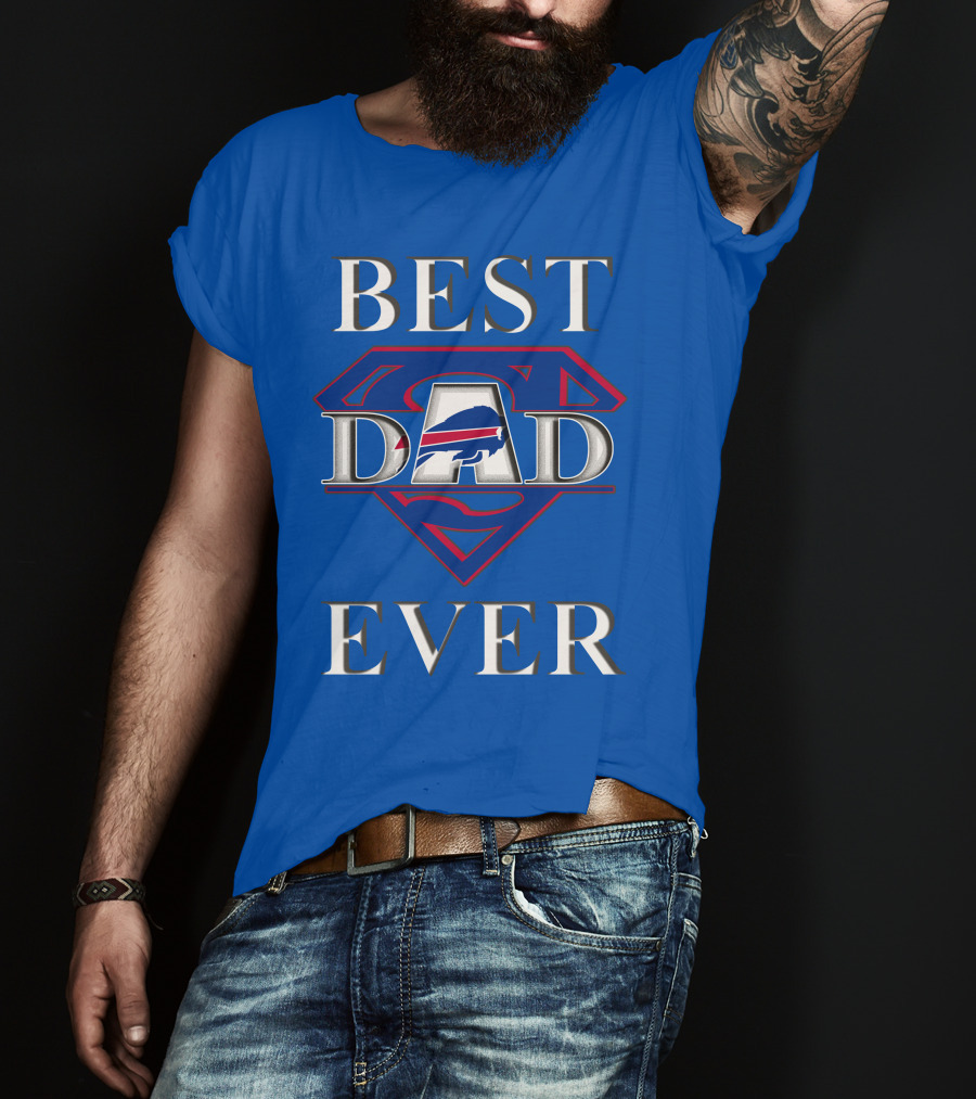 Best Dad Ever Buffalo Football Super T-Shirt