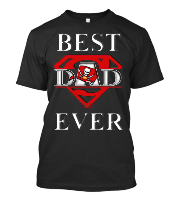 Best Dad Ever Buccaneers Super Dad T-Shirt