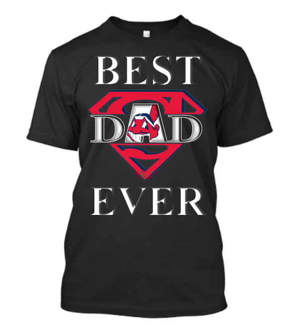 BEST DAD EVER Indians Superman T-Shirt