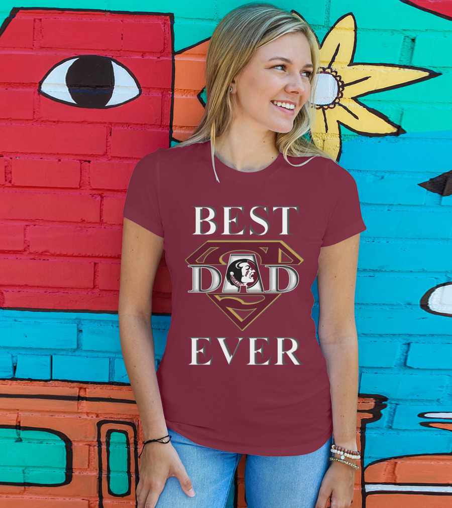 Best Dad Ever Florida State Seminoles Superman T-Shirt