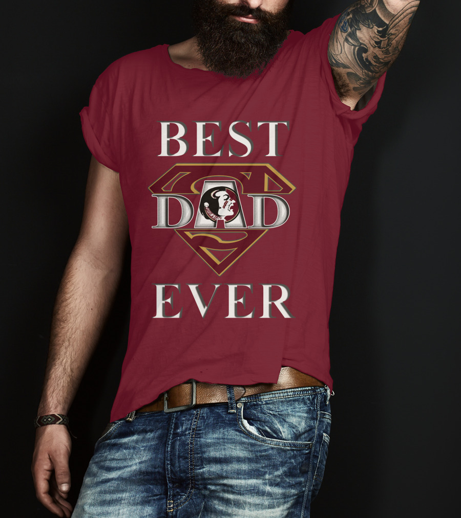 Best Dad Ever Florida State Seminoles Superman T-Shirt
