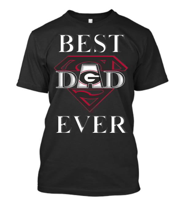 Best Dad Ever Georgia Bulldogs Superman T-Shirt
