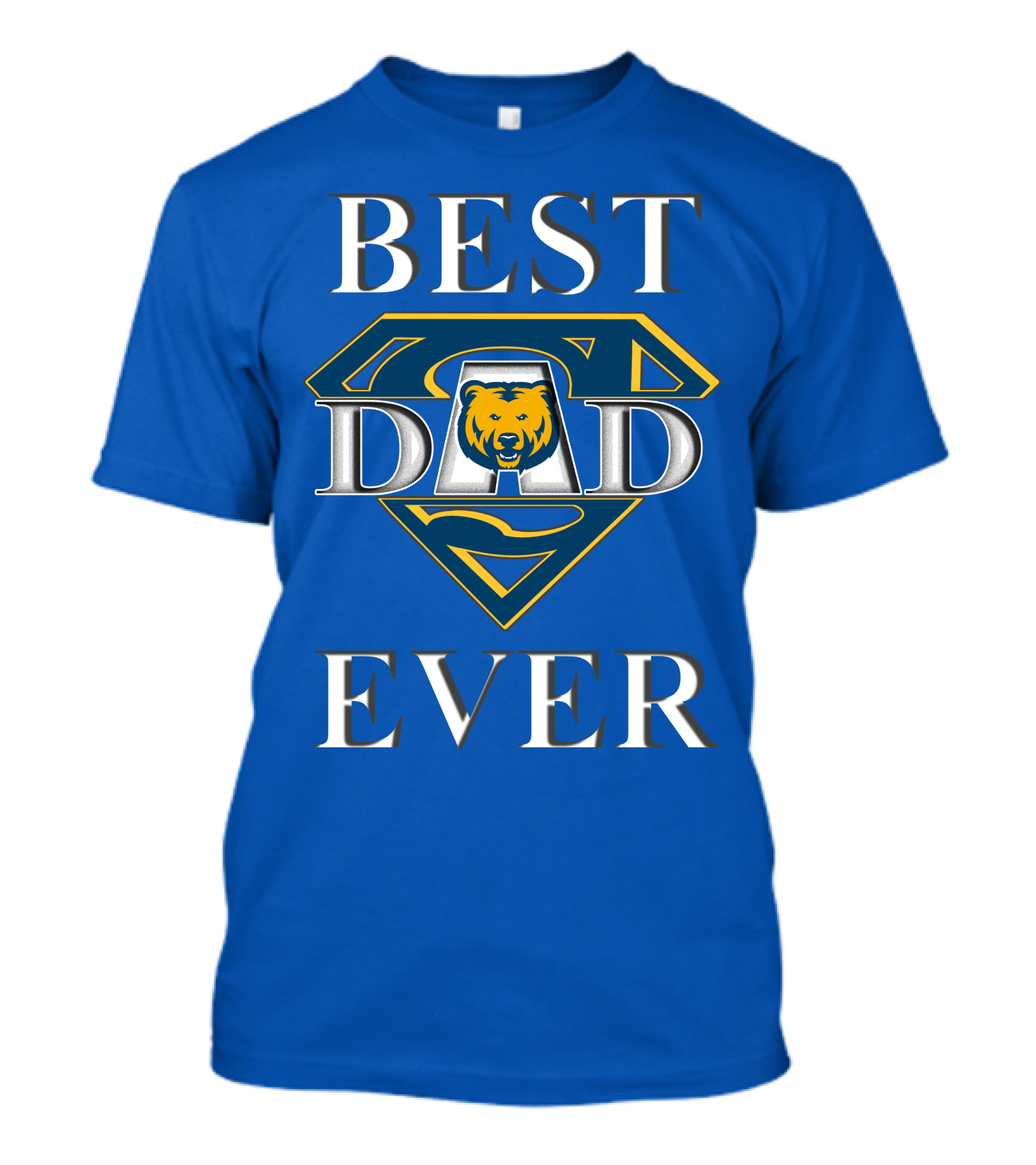 Best Dad Ever Northern Colorado Bears Super Dad T-Shirt