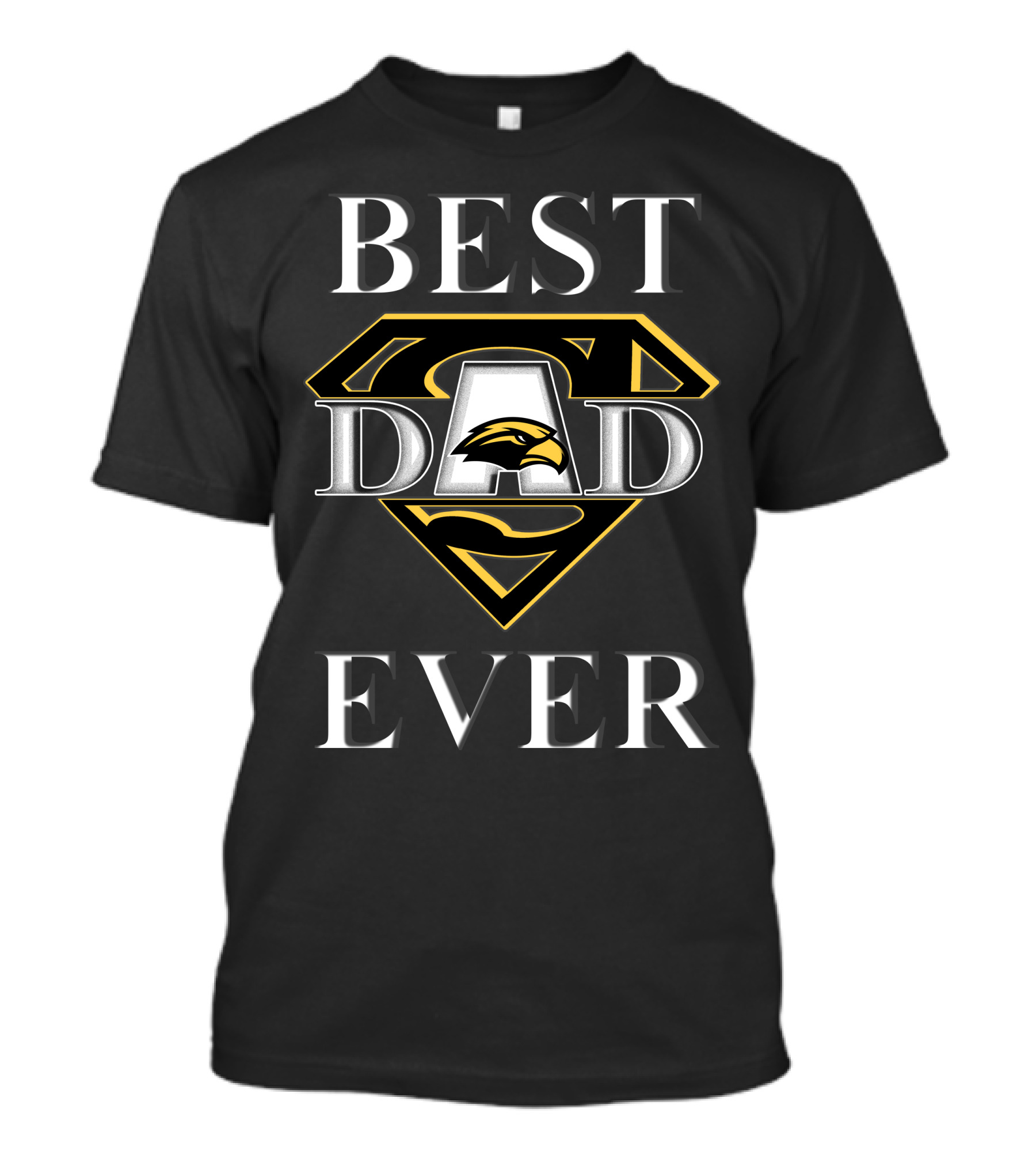 Southern Mississippi Golden Eagles Best Dad Ever Super Dad T-Shirt