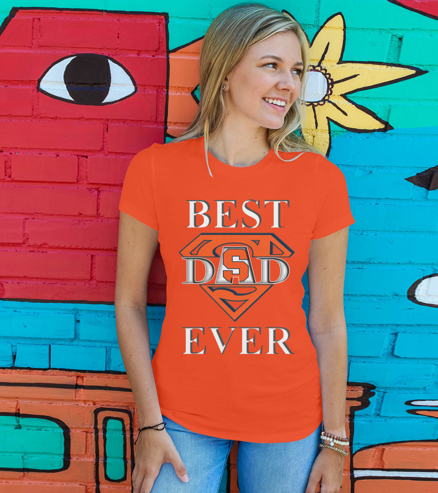 Syracuse Orange Superman Best Dad Ever T-Shirt