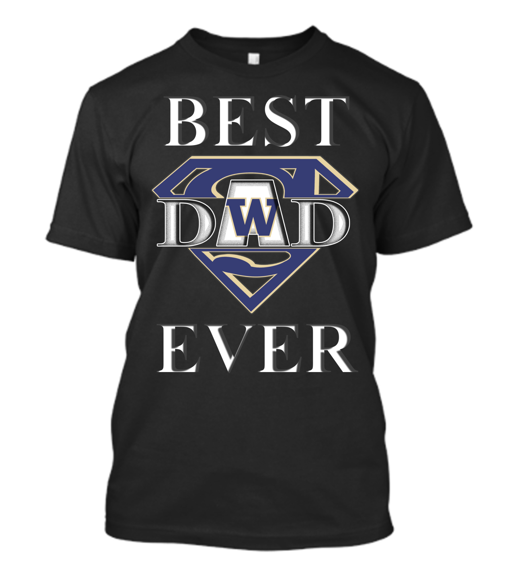 Best Dad Ever Washington Huskies Super Dad T-Shirt