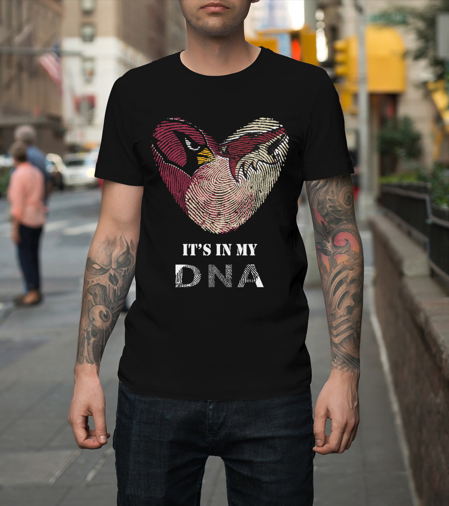 Cardinals Arizona Coyotes Heart It's In My Dna T-Shirt