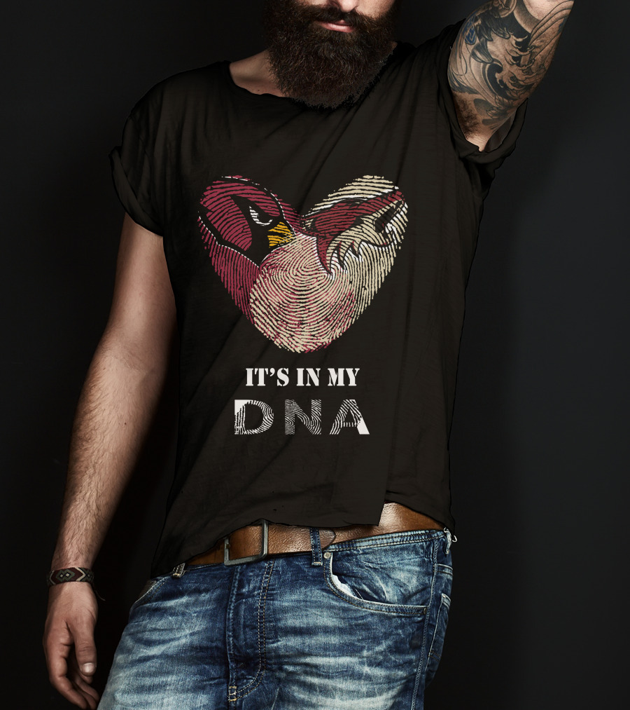 Cardinals Arizona Coyotes Heart It's In My Dna T-Shirt