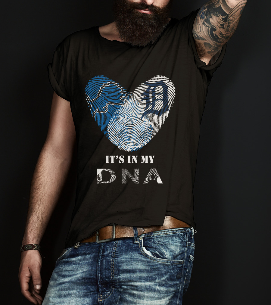 Detroit Tigers Heart It's In My DNA T-Shirt