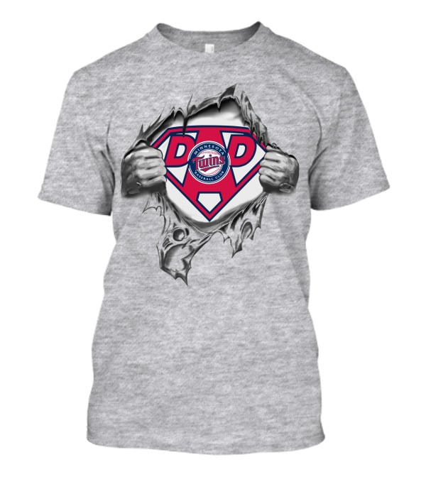 Minnesota Twins Baseball Club Super Dad T-Shirt