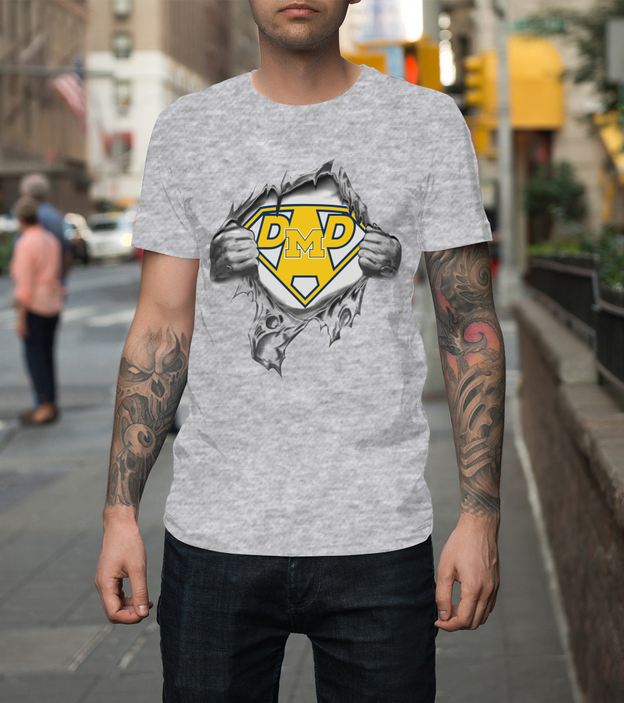 Dmd Michigan Wolverines Super Dad T-Shirt