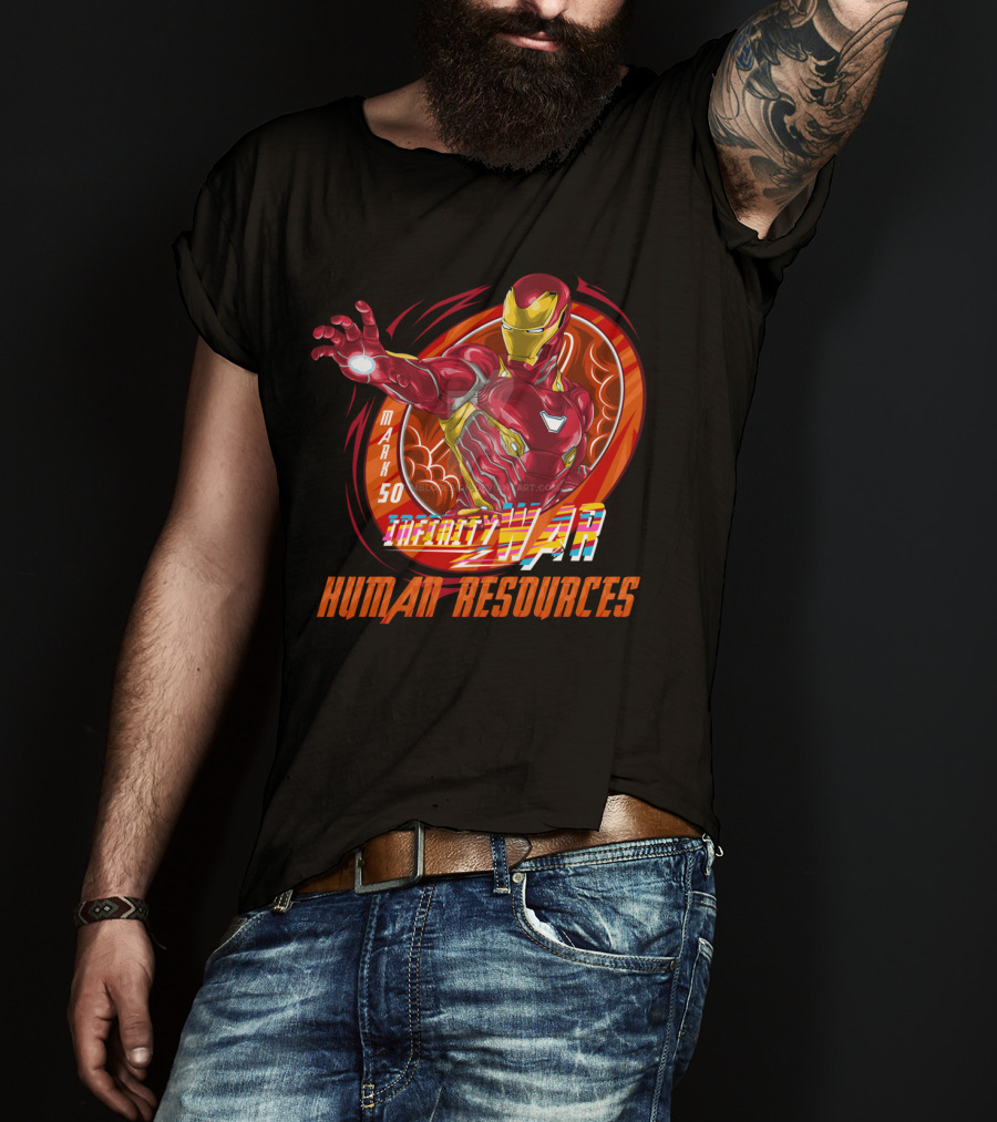Mark 50 Infinity War Iron Man Human Resources T-Shirt