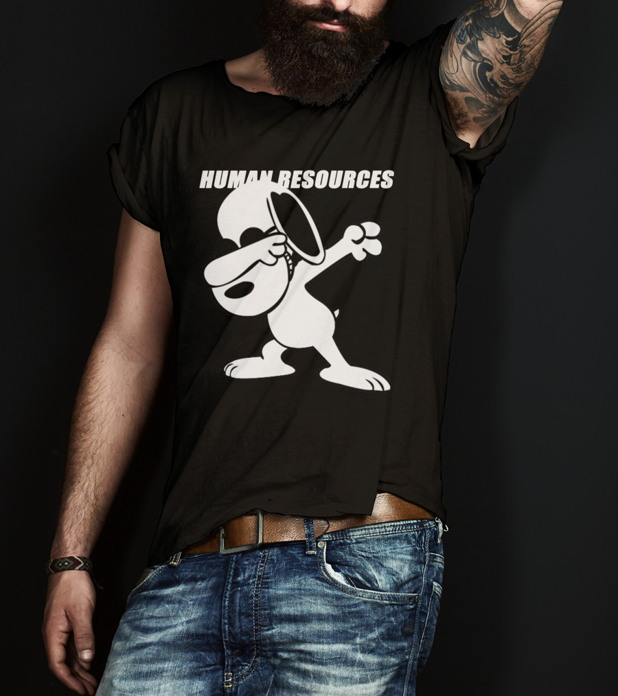 Dabbing Snoopy Human Resources Cartoon Pose T-Shirt
