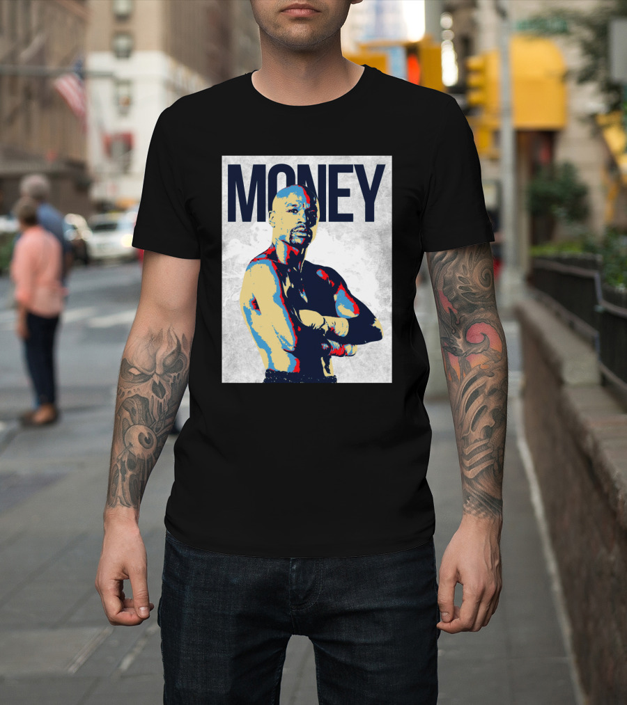 Money Boxer In Multicolor Pop Art Style T-Shirt