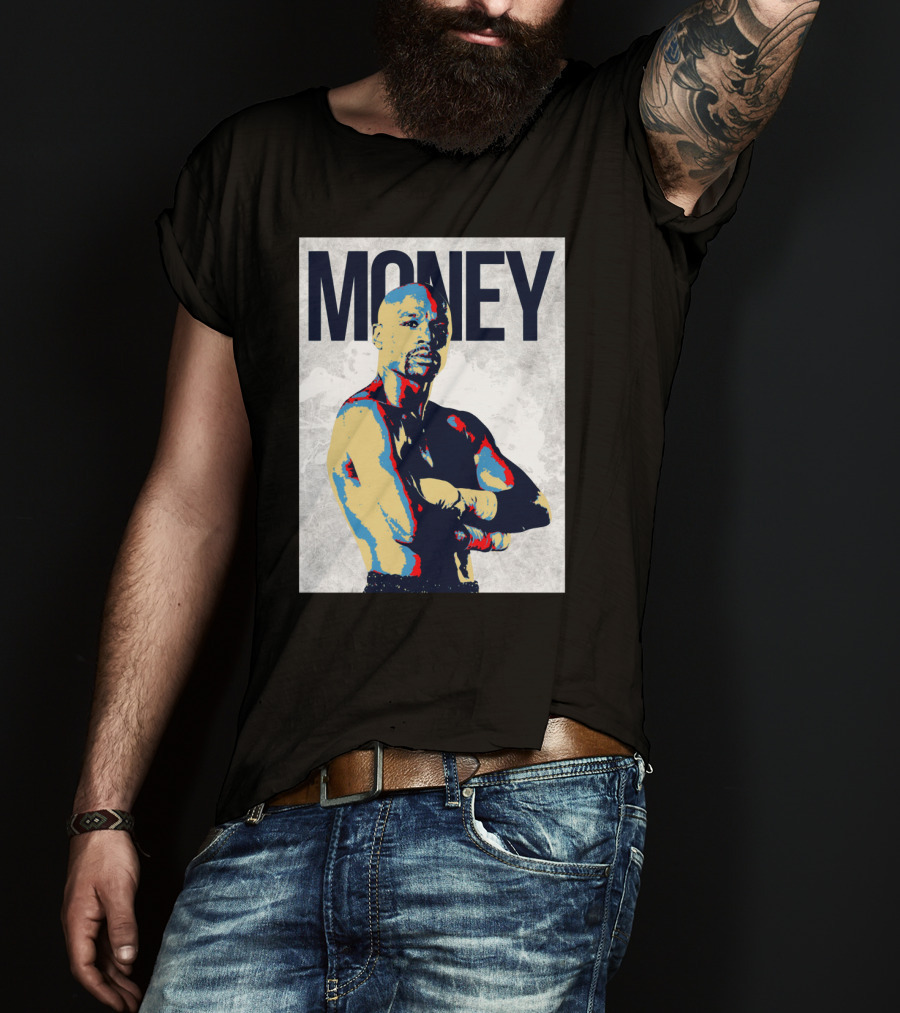 Money Boxer In Multicolor Pop Art Style T-Shirt
