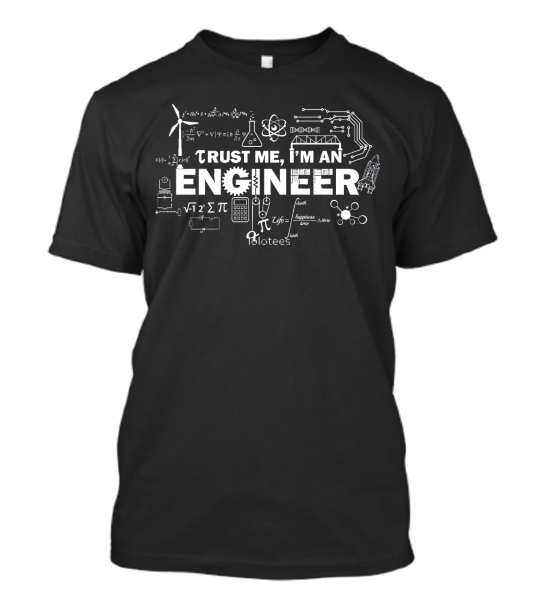 Trust Me I'm An Engineer Mathematical And Scientific Formulae T-Shirt