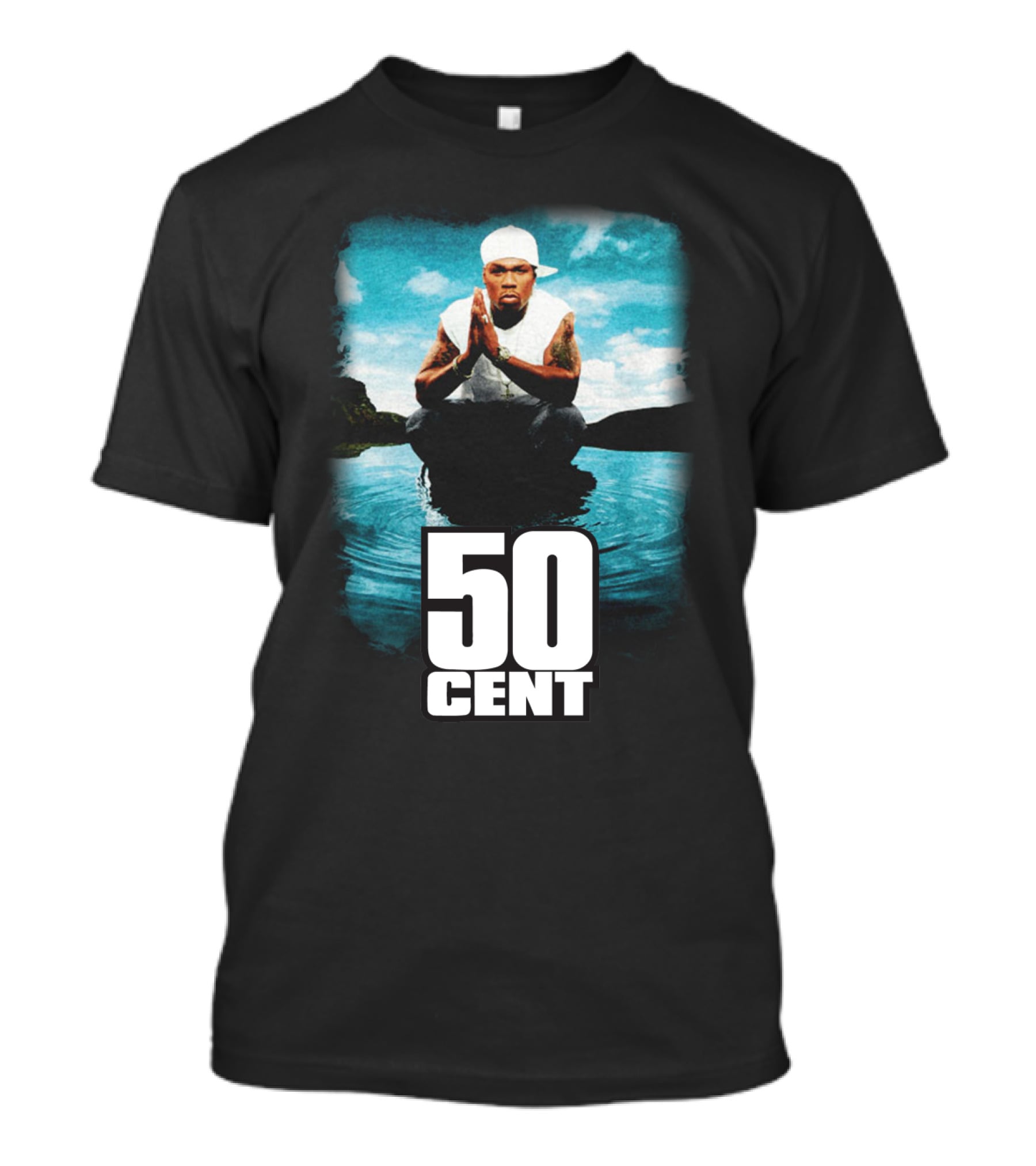 Cent Iconic Album Cover With Praying Pose And Sky T-Shirt