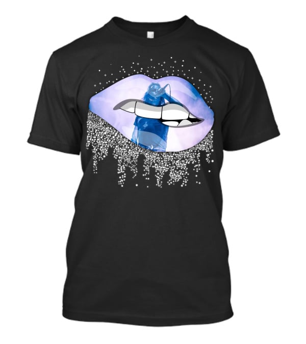 Danzig Fansite Lips Design With Stage Performer And Elements T-Shirt