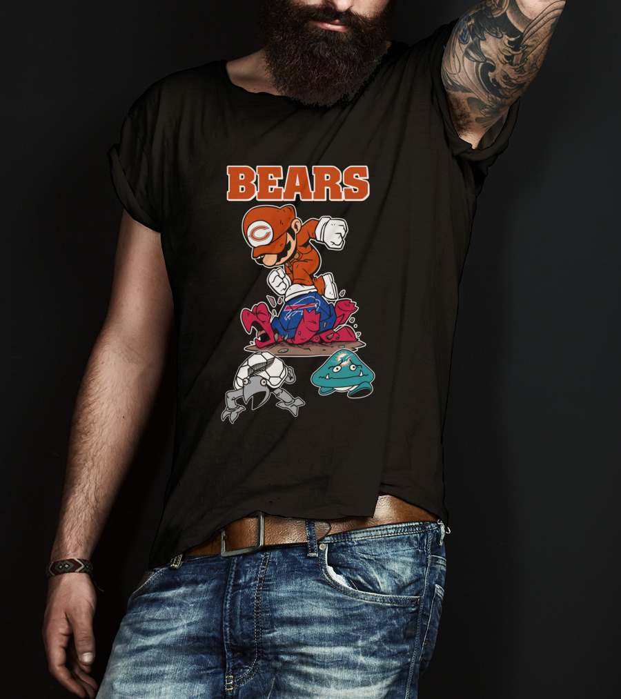 Bears Chicago Football Gamer Crossover T-Shirt