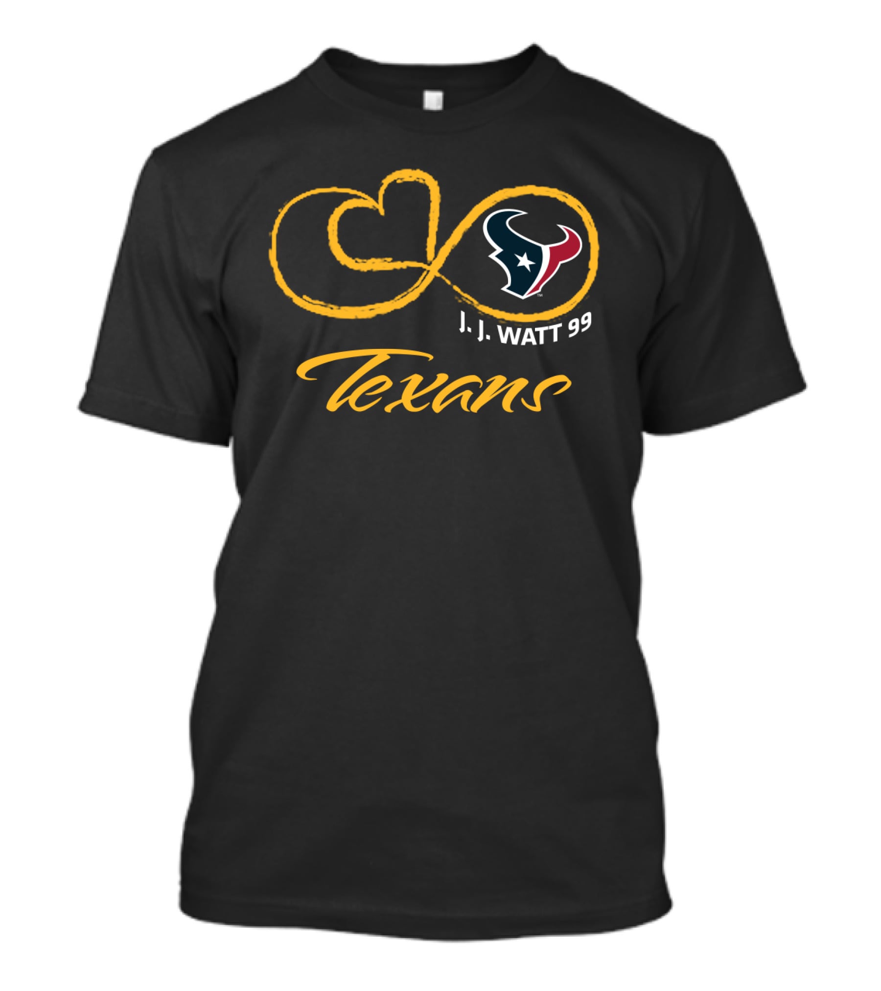 Houston Texans J.j. Watt 99 Infinity Symbol T-Shirt