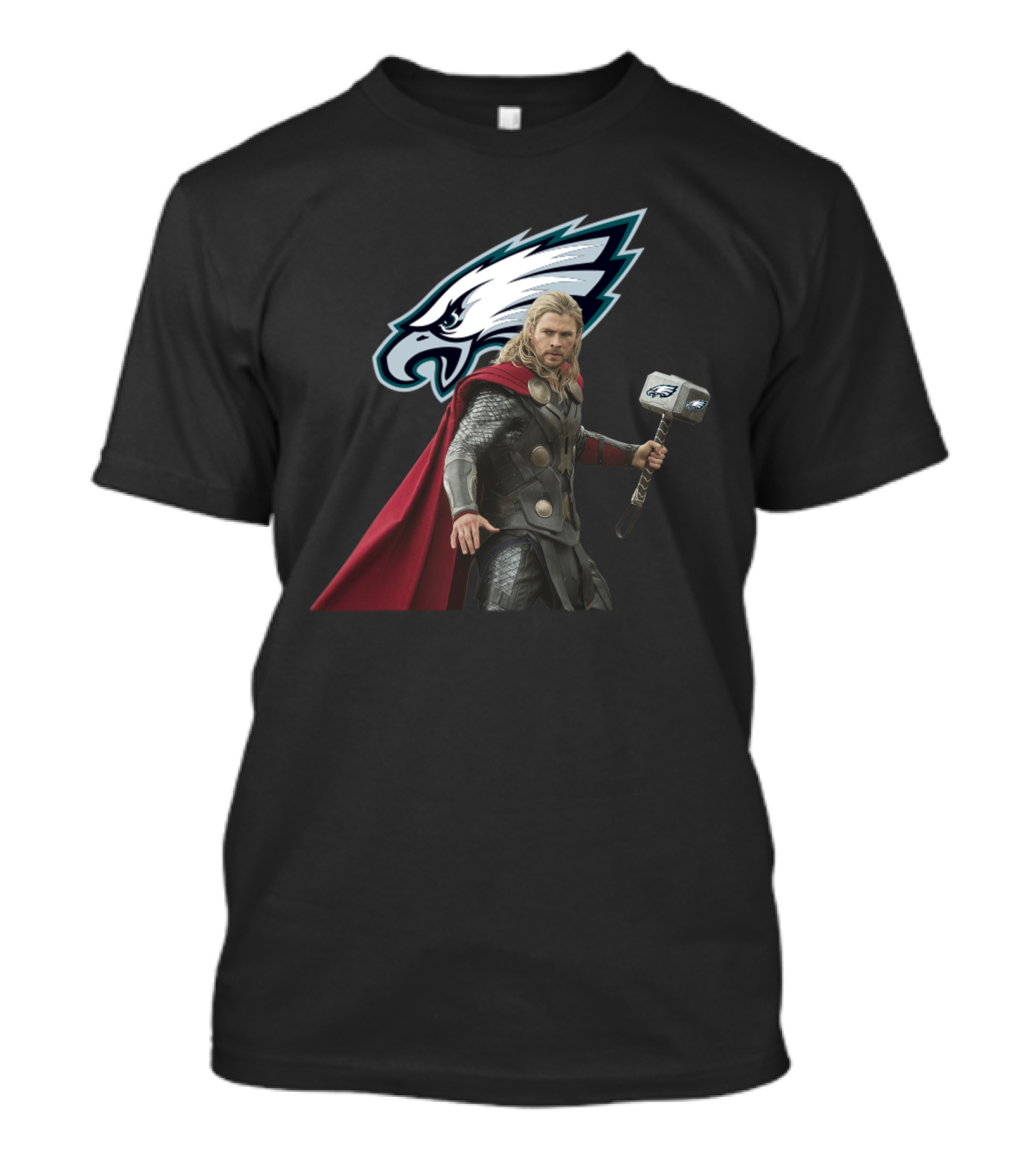 Philadelphia Eagles Thor Hammer Crossover T-Shirt