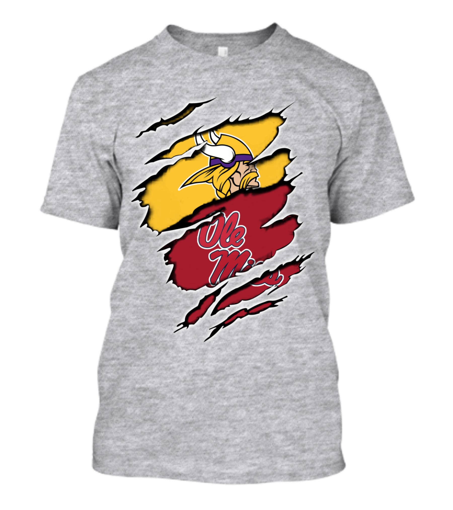 Ole Miss Vikings Torn T-Shirt