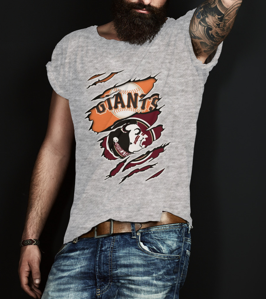 Giants Seminoles Baseball Native American Image Iconic T-Shirt