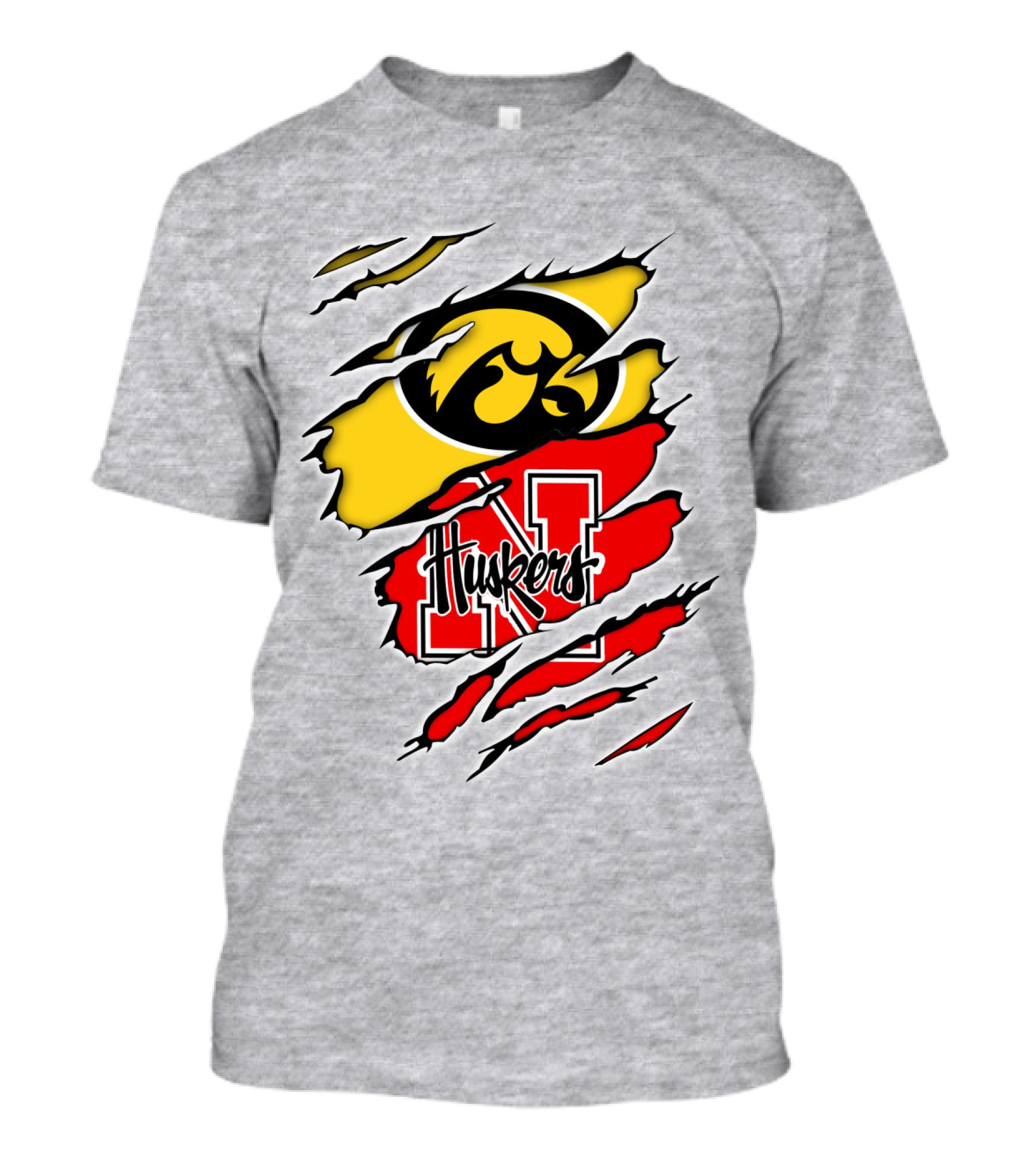 Hawkeyes Huskers Iowa Nebraska Clash T-Shirt
