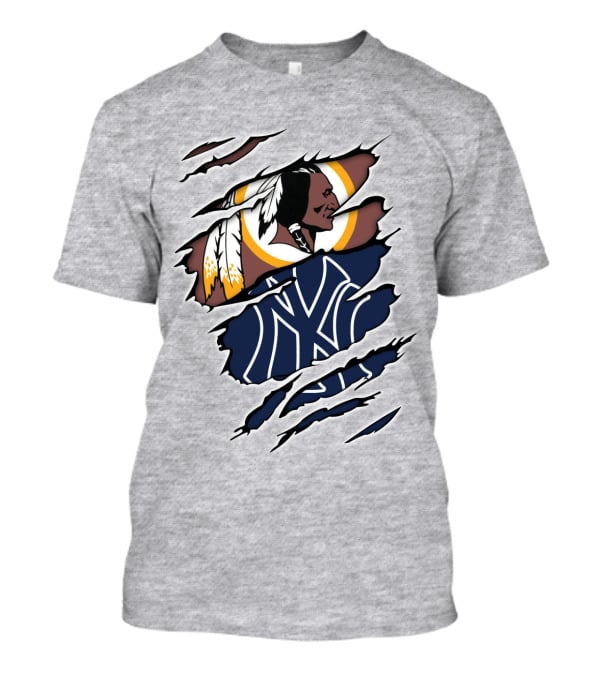 Redskins Yankees Logo Mashup T-Shirt
