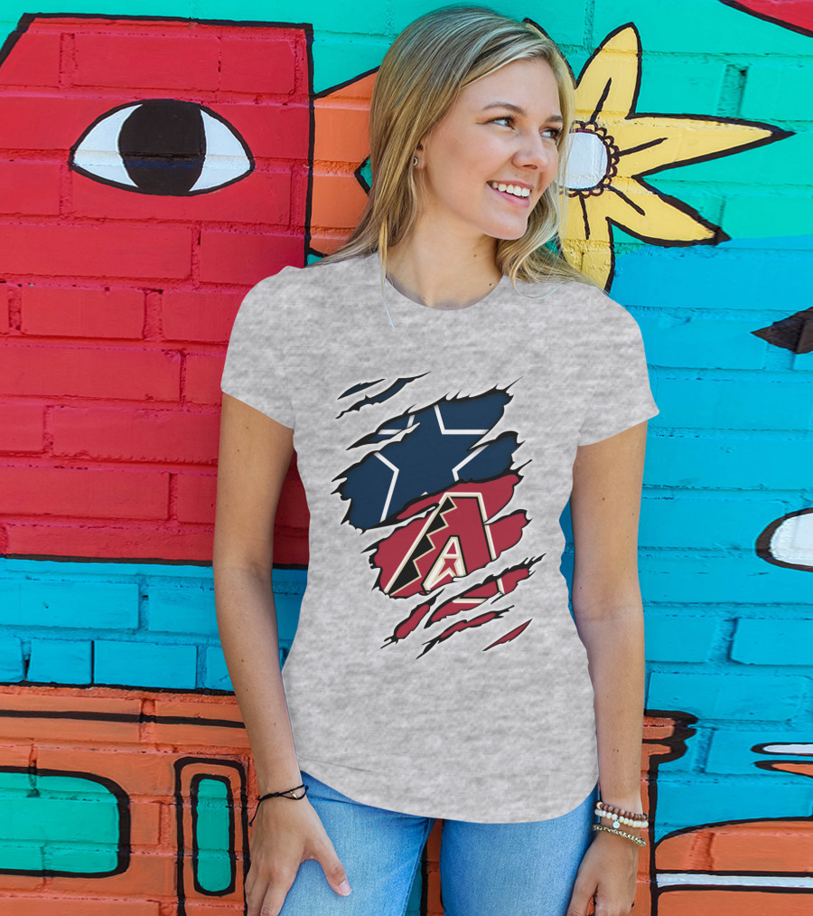 Cowboys Star Diamondbacks Logo Fusion T-Shirt