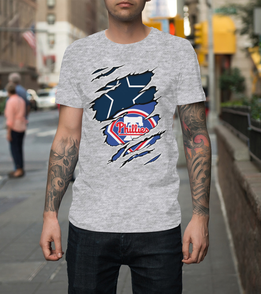 Dallas Cowboys Philadelphia Phillies Mashup T-Shirt