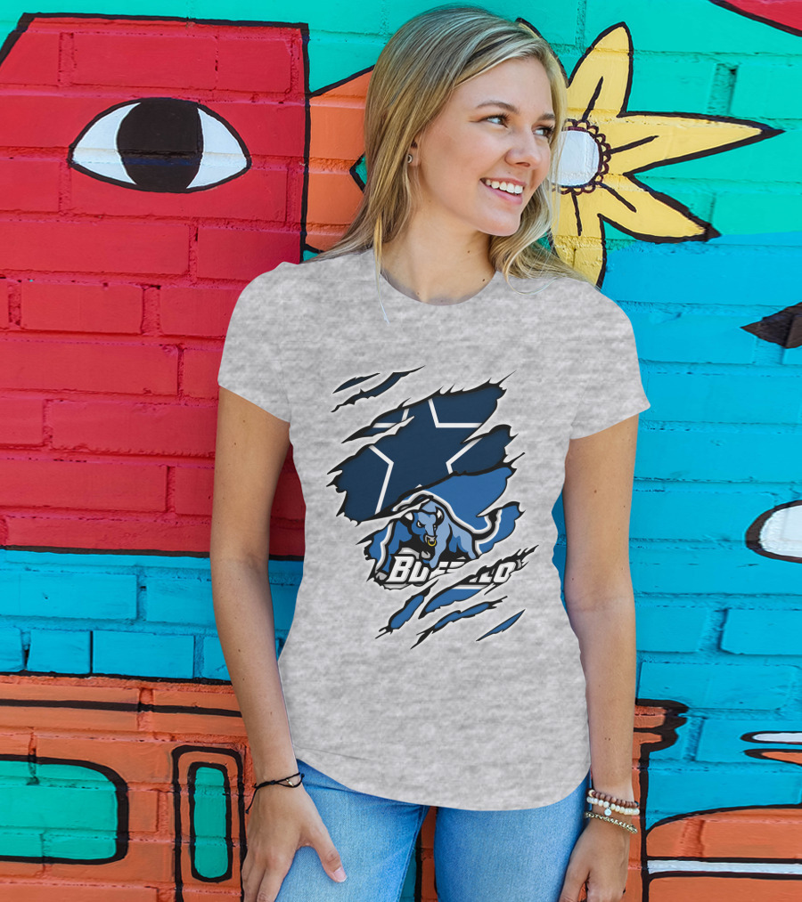Cowboys Buffalo Bulls Star Claw Marks T-Shirt