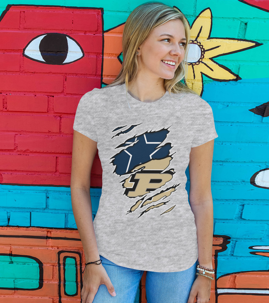 Cowboys Purdue Boilermakers Star T-Shirt