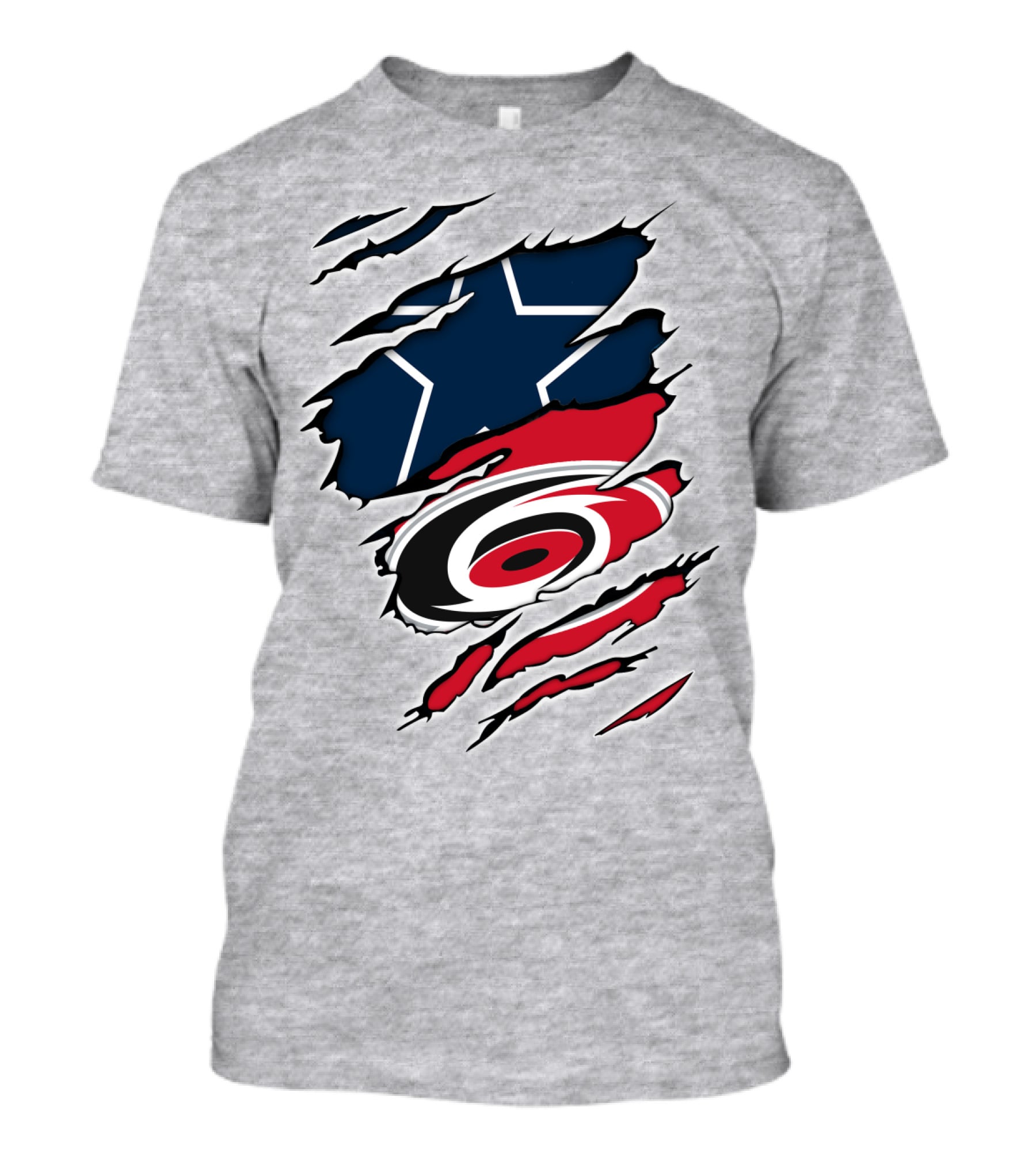Cowboys Hurricanes Logo Mashup T-Shirt