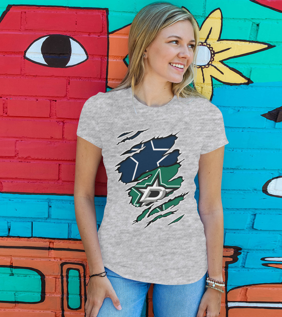 Dallas Cowboys Stars Logo Fusion T-Shirt