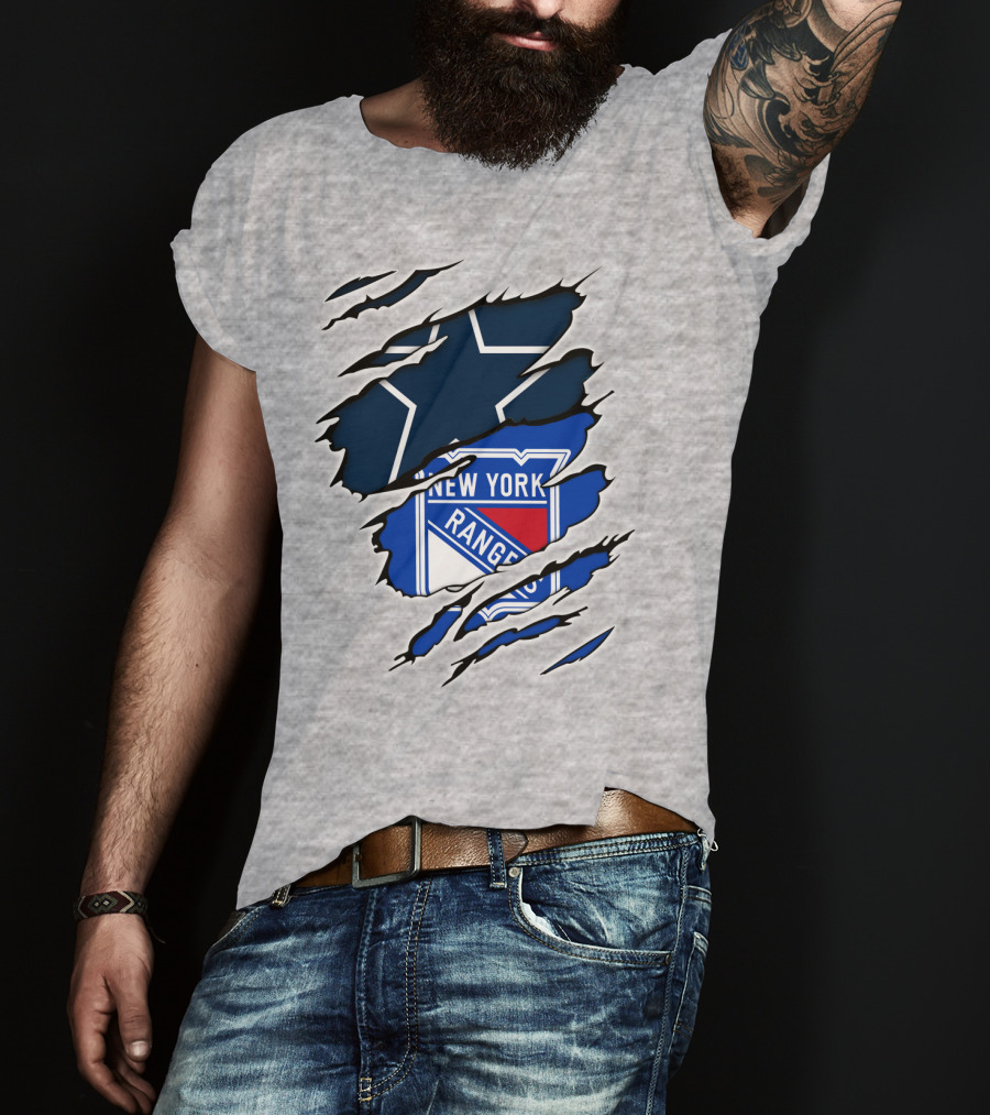Cowboys Star New York Rangers Fusion T-Shirt