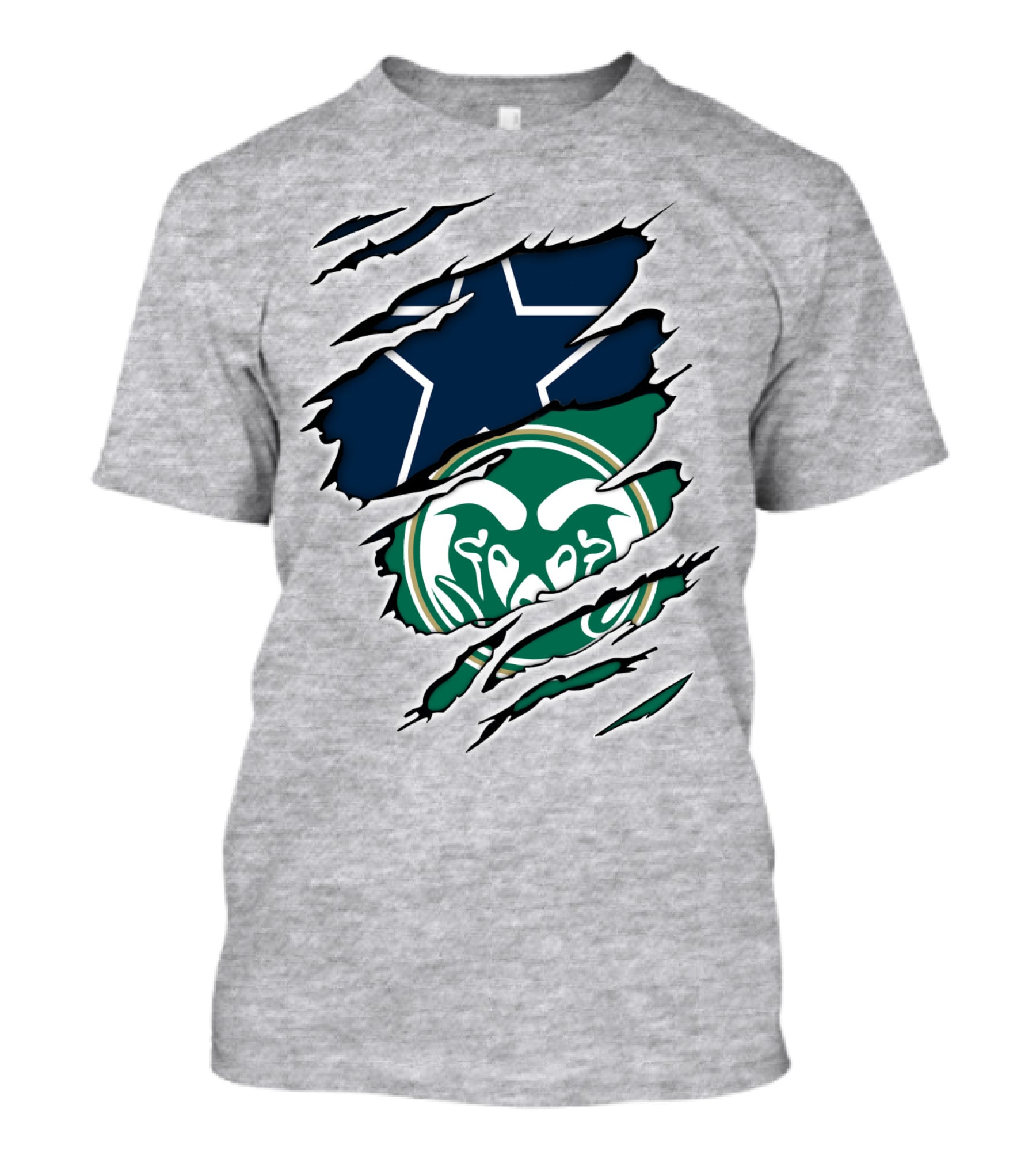 Cowboys Rams Star Logo Fusion T-Shirt