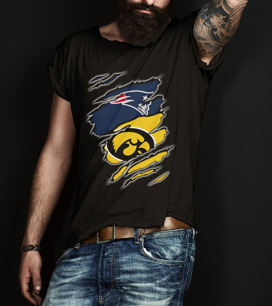 Patriots Hawkeyes Team Spirit Fusion T-Shirt