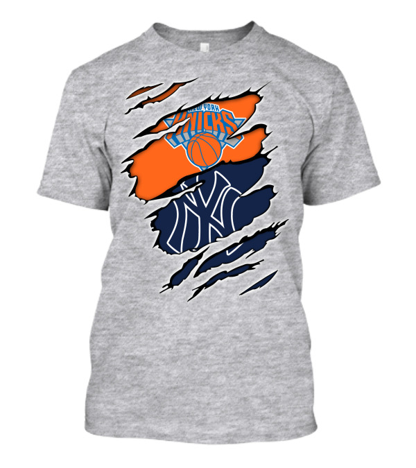 New York Knicks Yankees Split T-Shirt