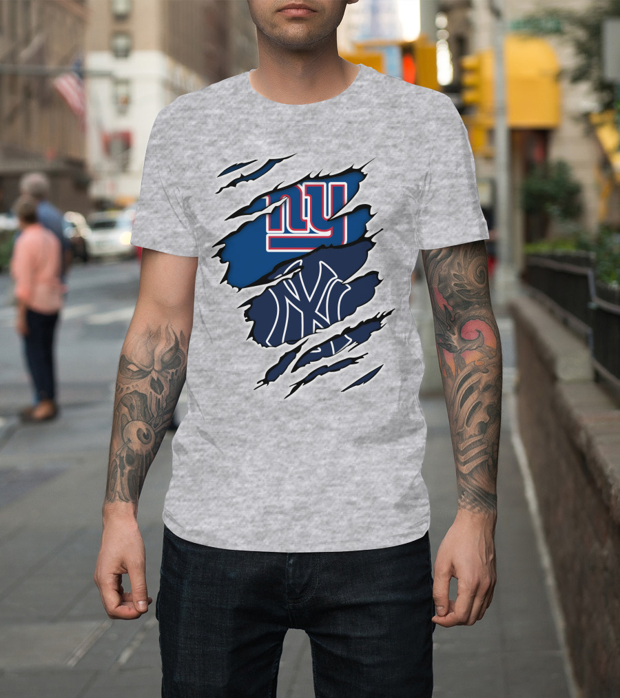 New York Giants Yankees Crossover T-Shirt