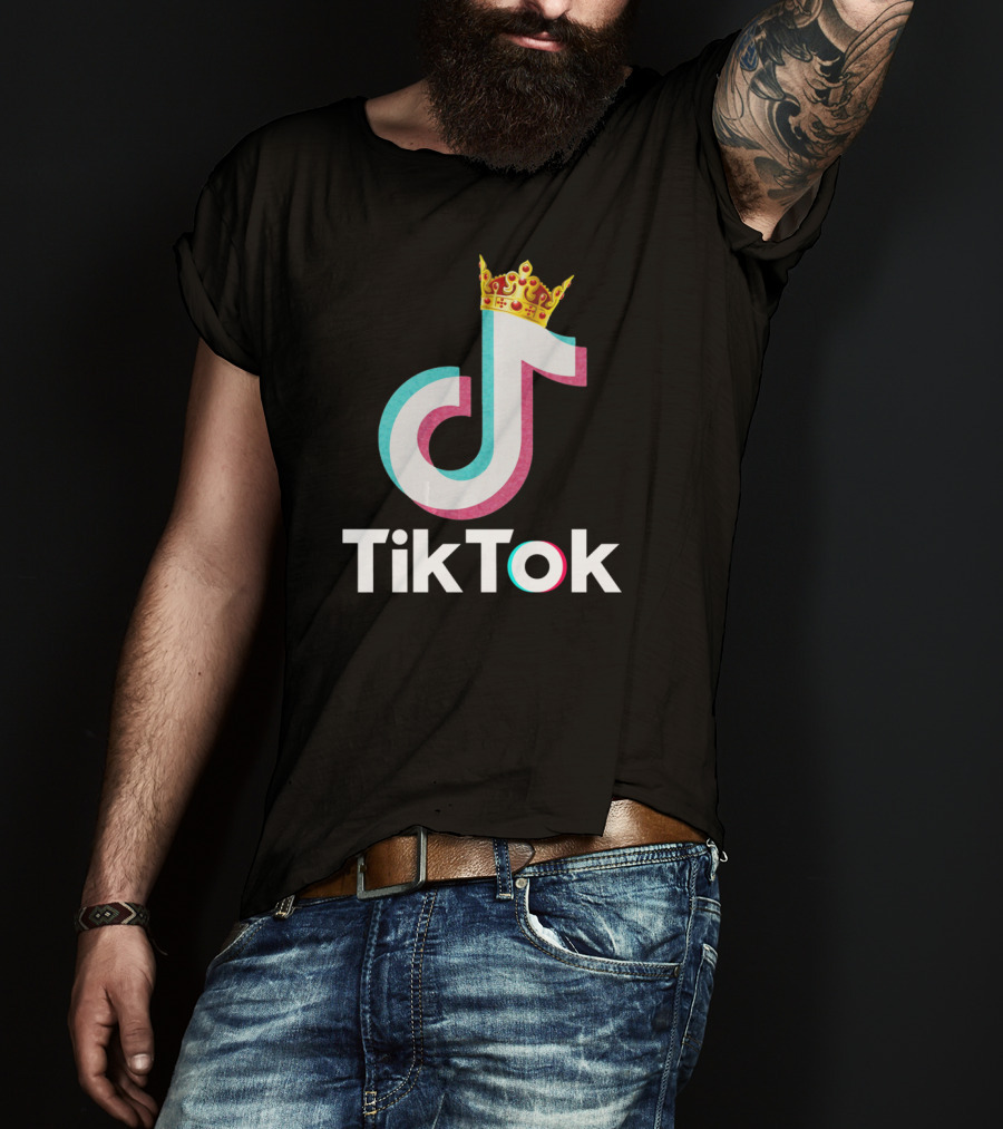 Funny TikTok Dancing Musician DJ Love With Crown T-Shirt