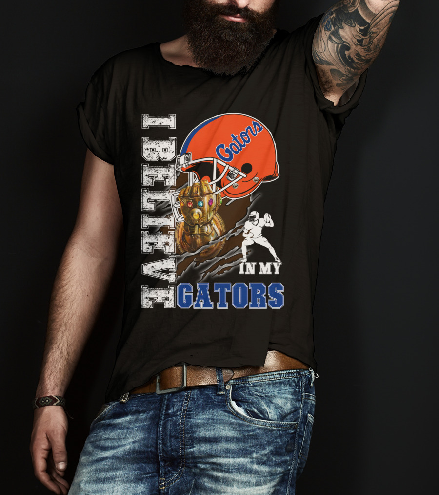 I Believe In My Gators Fan Gauntlet Helmet Football T-Shirt