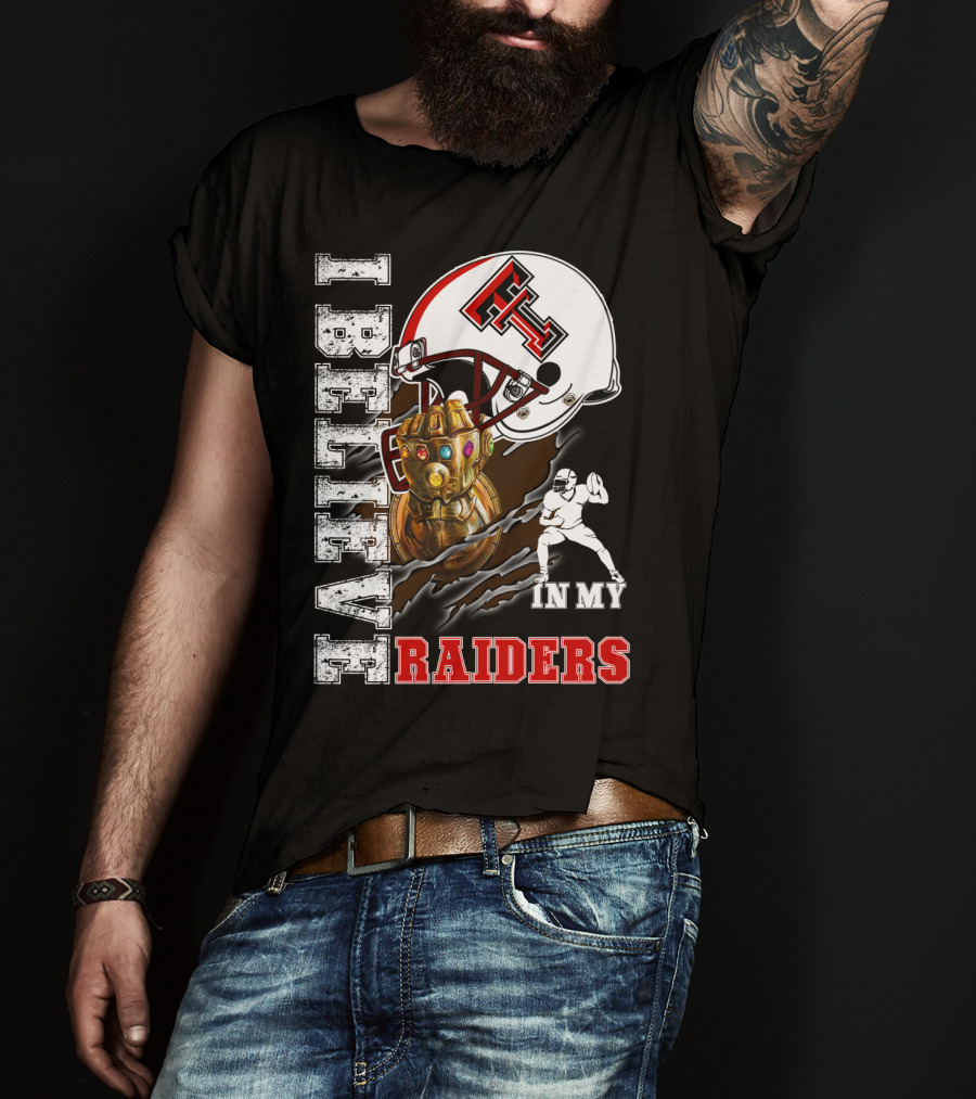 I Believe In My Raiders Infinity Gauntlet Football Helmet T-Shirt