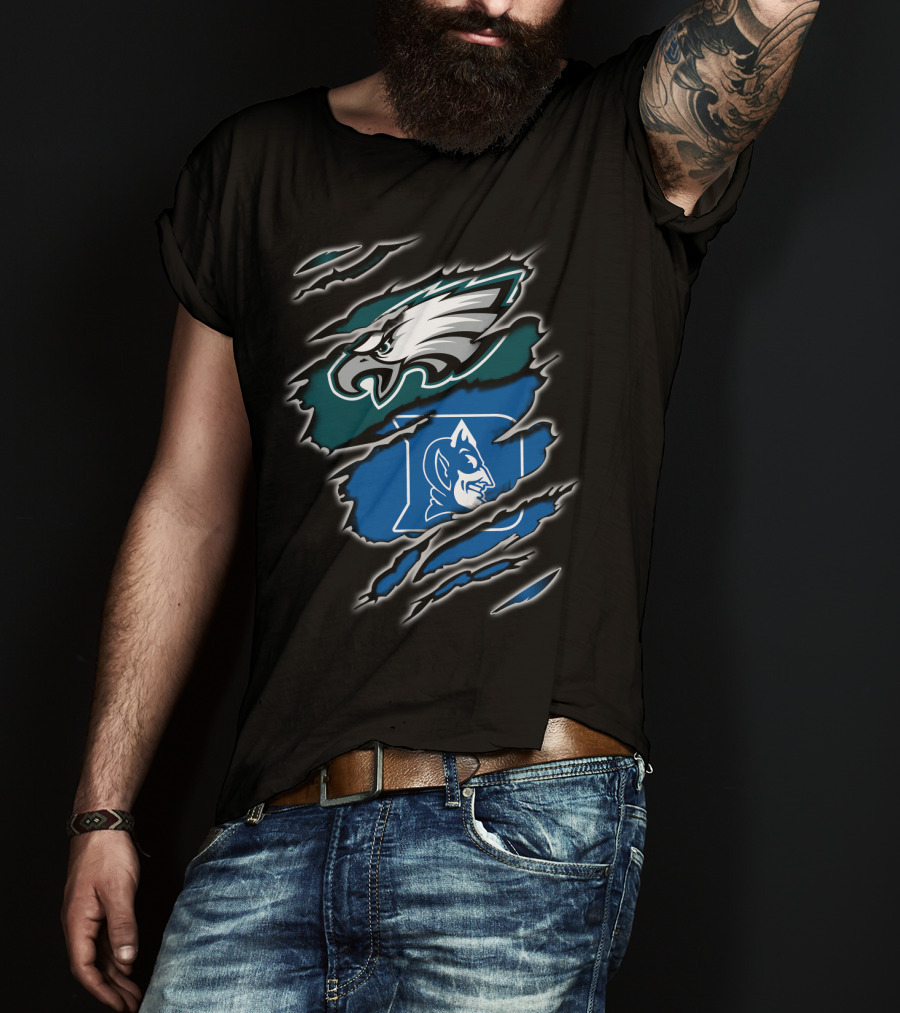 Philadelphia Eagles Duke Blue Devils Fan T-Shirt
